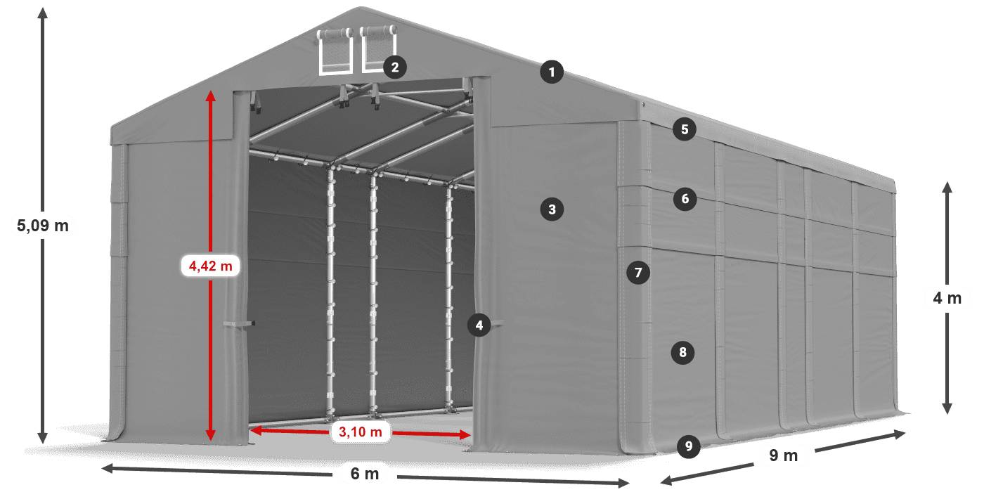 MFR 620 PVC legende 4m