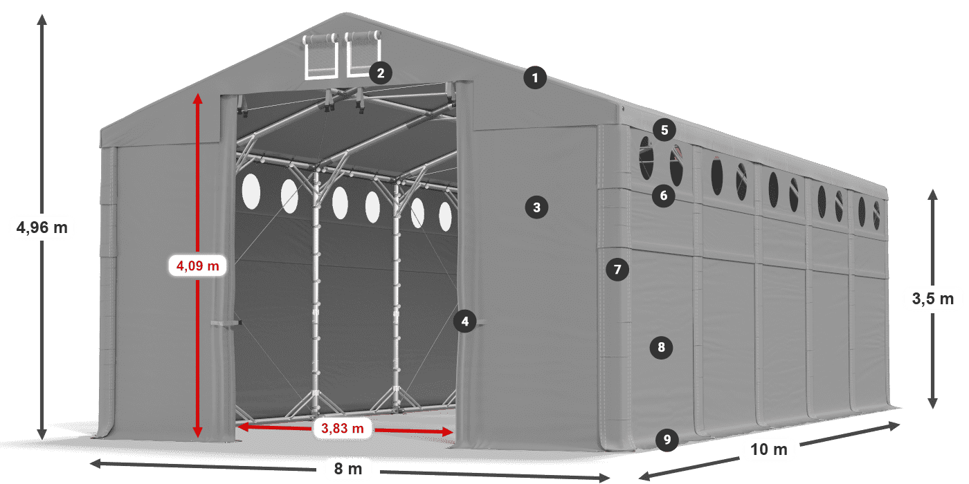 MFRO 620 PVC legende 3,5m