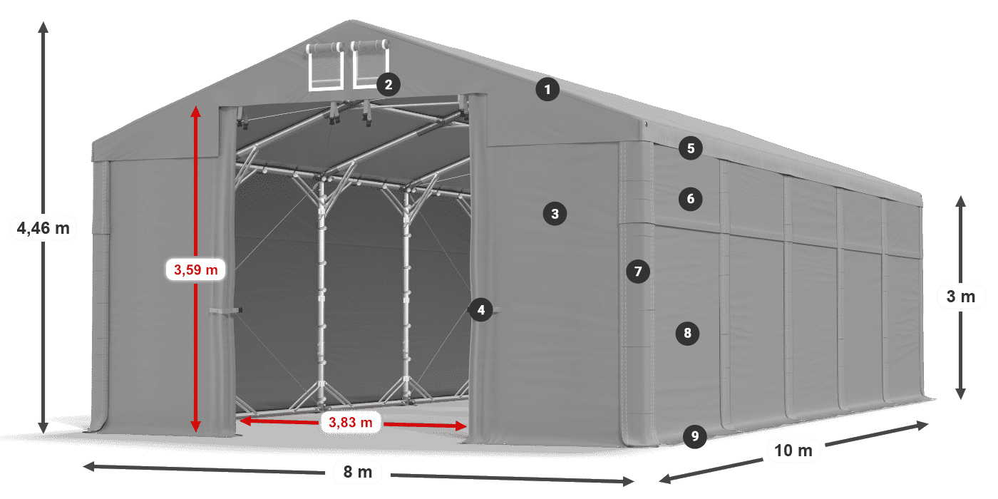 MFR 620 PVC legende 3m