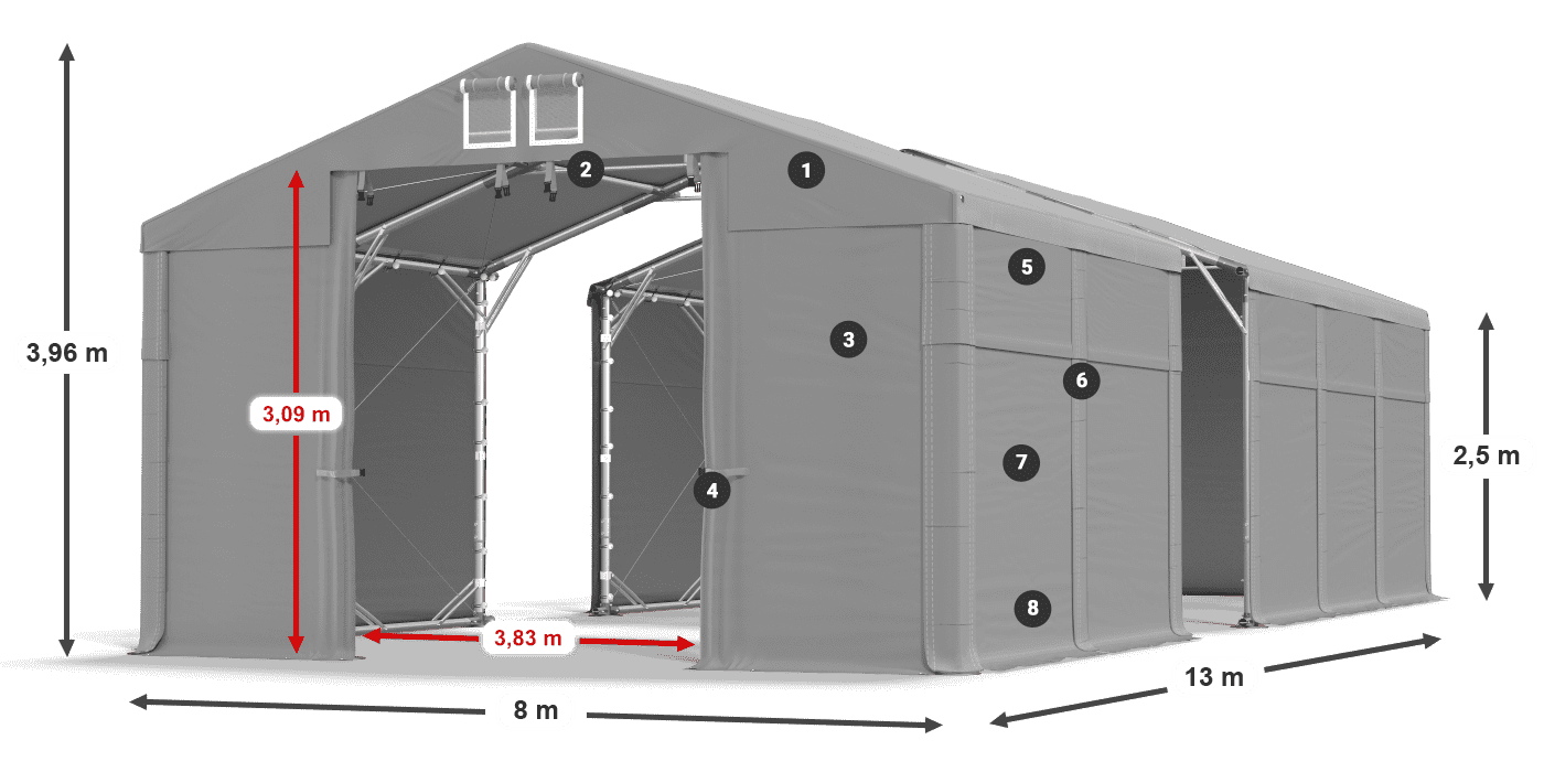 MFR 620 PVC legende 2,5m