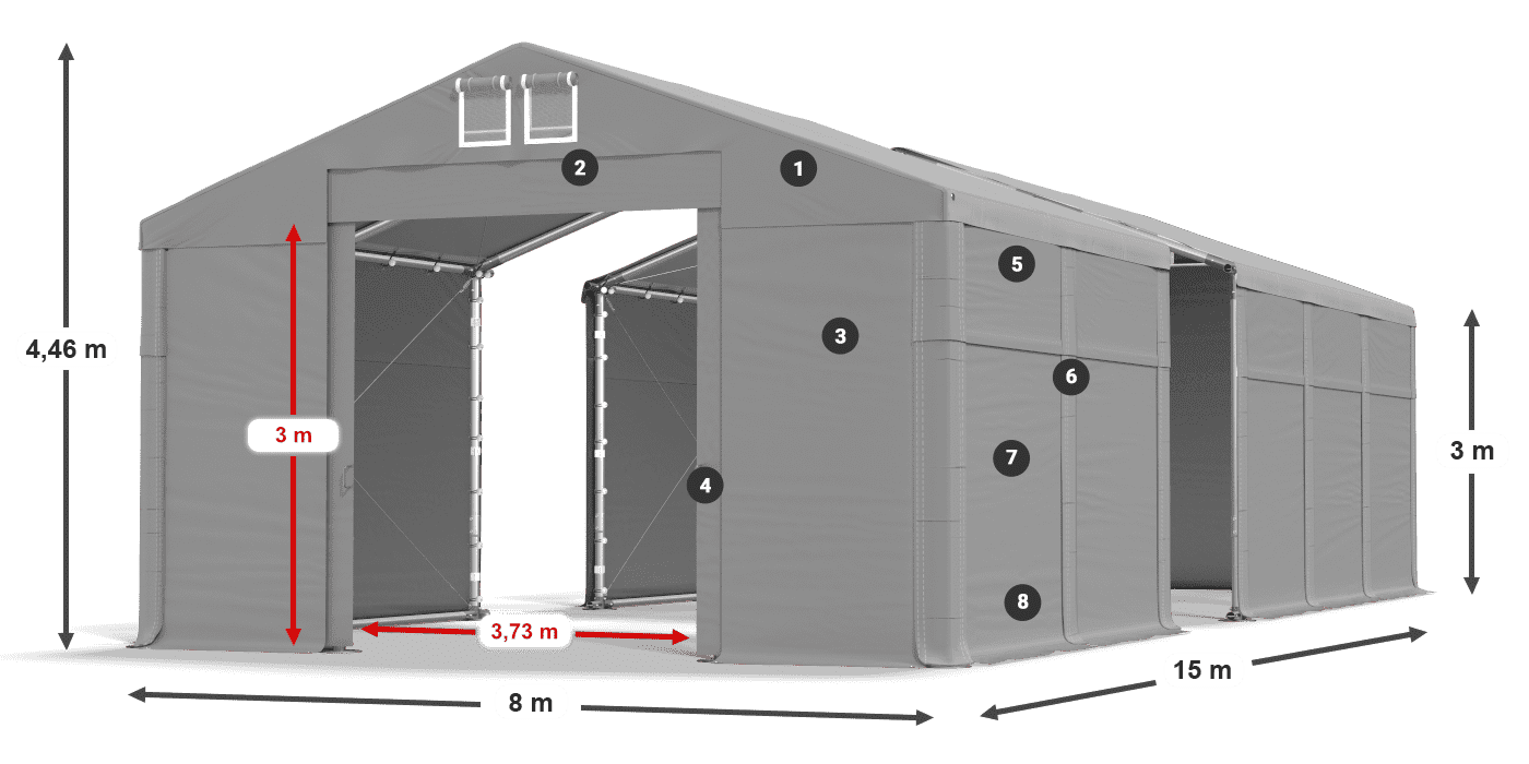 MFR 620 PVC legende 3m