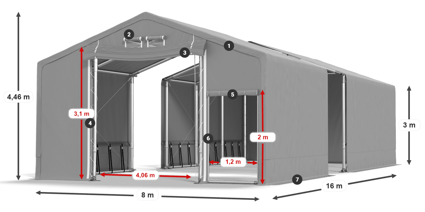 SFR 600 PVC legende 3m