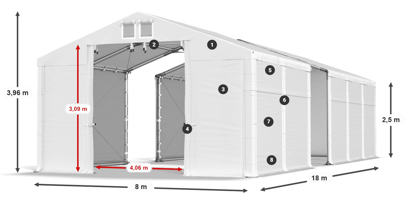 MFR 620 PVC legende 2,5m