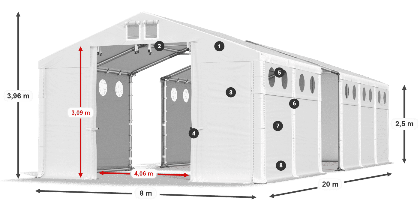 MHFRO 750 PVC legende 2,5m