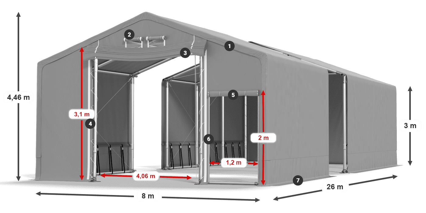SFR 600 PVC legende 3m