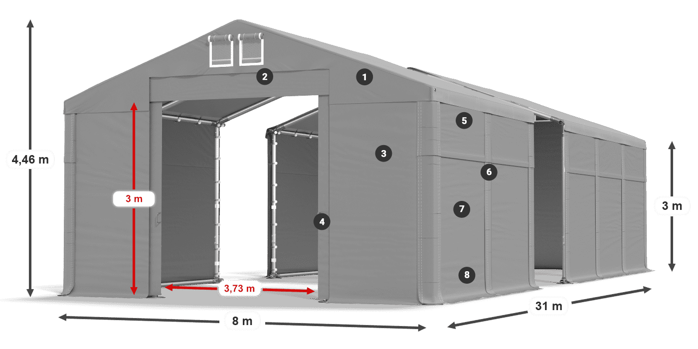 MFR 620 PVC legende 3m
