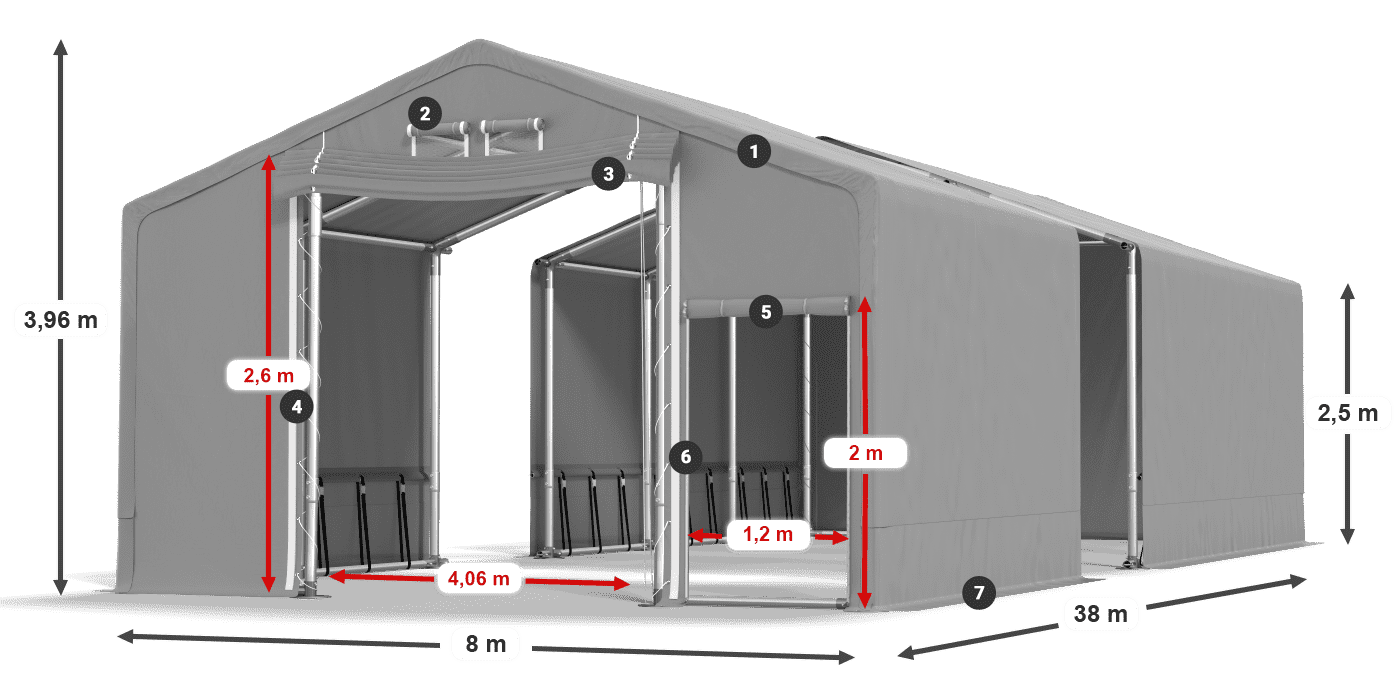 SFR 600 PVC legende 2,5m