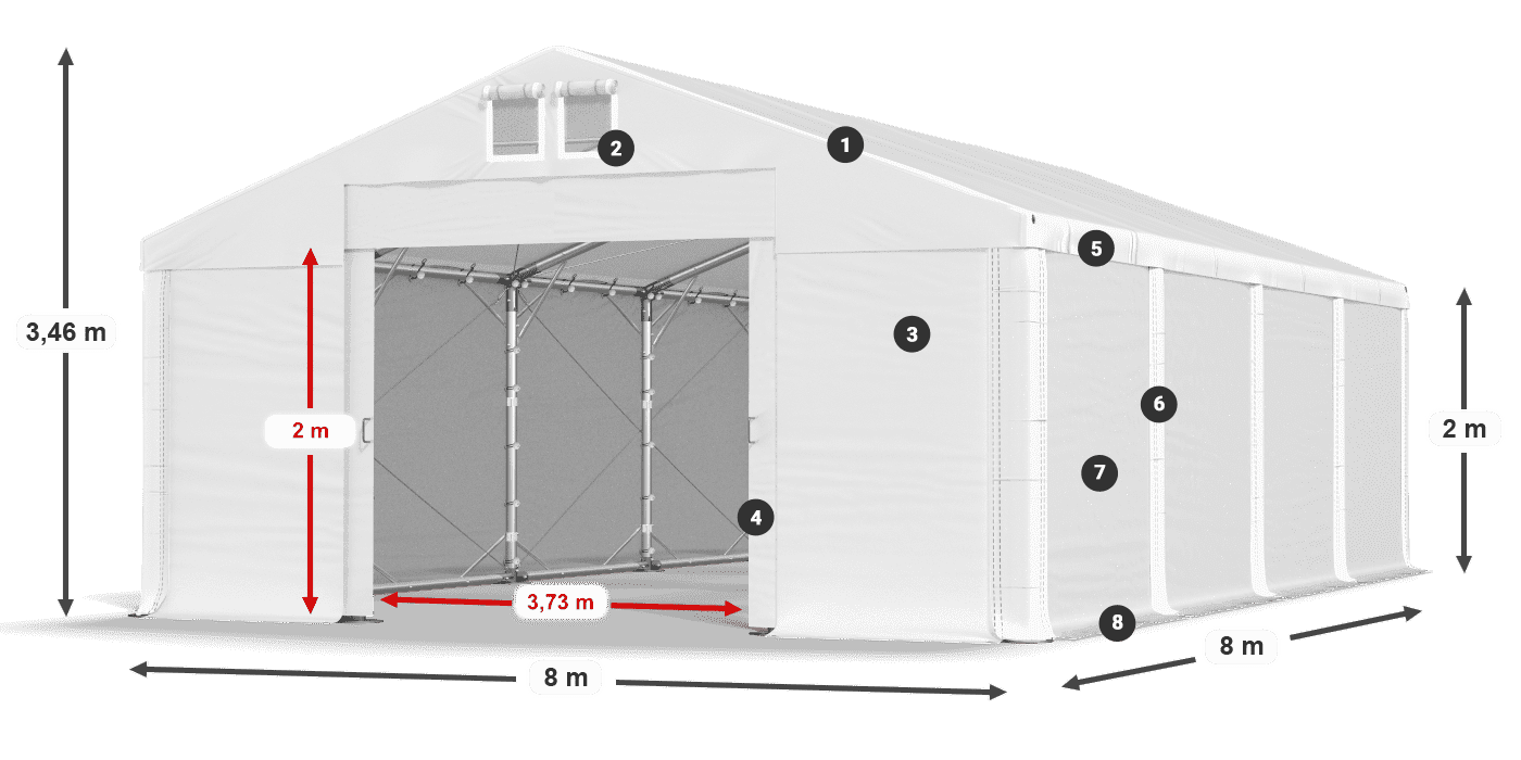 MFR 620 PVC legende 2m