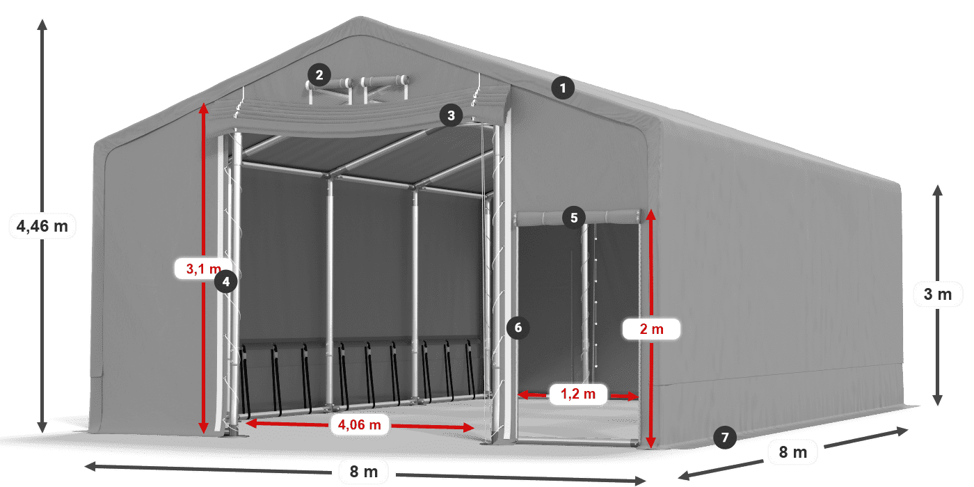 SFR 600 PVC legende 3m